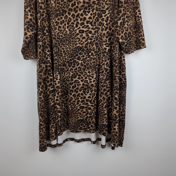 Torrid x Betsey Johnson Leopard Ponte Skater Dress With Back Cutout Size 4X - Picture 4 of 12